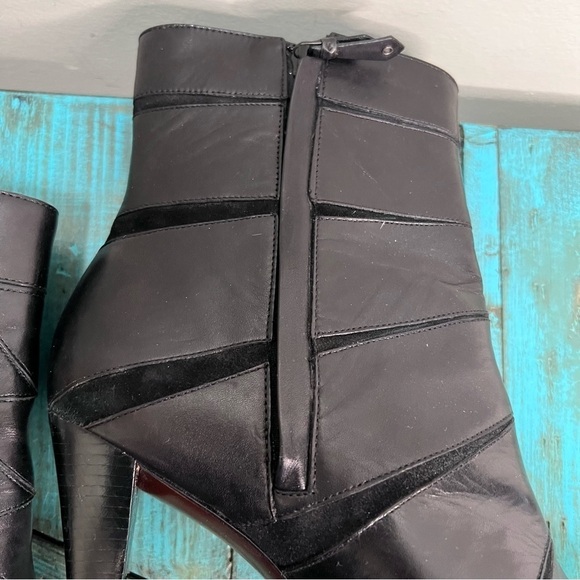 Cole Haan Nike Air Black Sawyer Air Short Heeled Boot Size 9.5 High Heel Classic - Picture 5 of 13